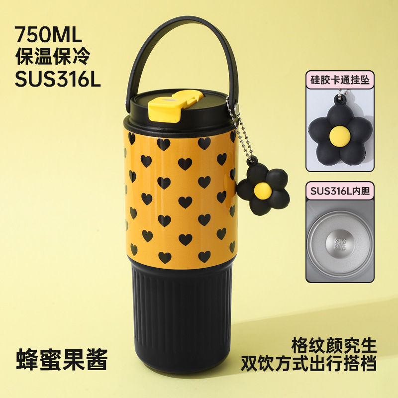 Tumbler Minum Uk 750 ml Tahan Panas SUS 316- Lucu dan Aesthetic - Gambar 5