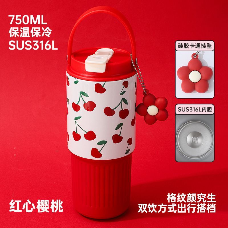 Tumbler Minum Uk 750 ml Tahan Panas SUS 316- Lucu dan Aesthetic - Gambar 6