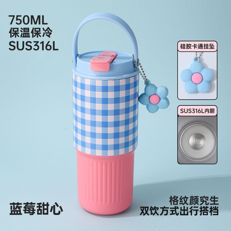 Tumbler Minum Uk 750 ml Tahan Panas SUS 316- Lucu dan Aesthetic - Gambar 7