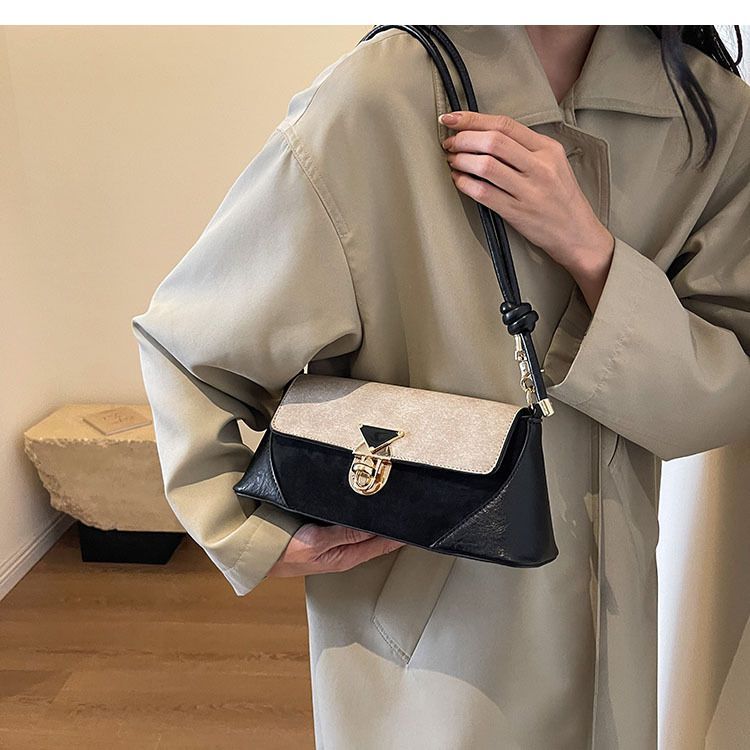 Tas Retro Leiden Baguette - Shoulder Bag bergaya vintage - Gambar 10