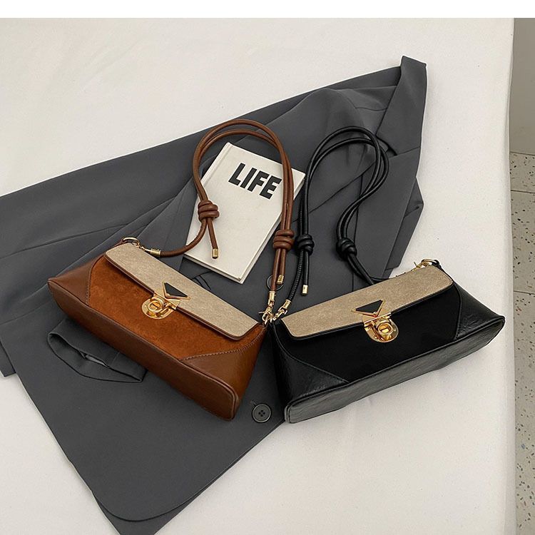 Tas Retro Leiden Baguette - Shoulder Bag bergaya vintage - Gambar 2